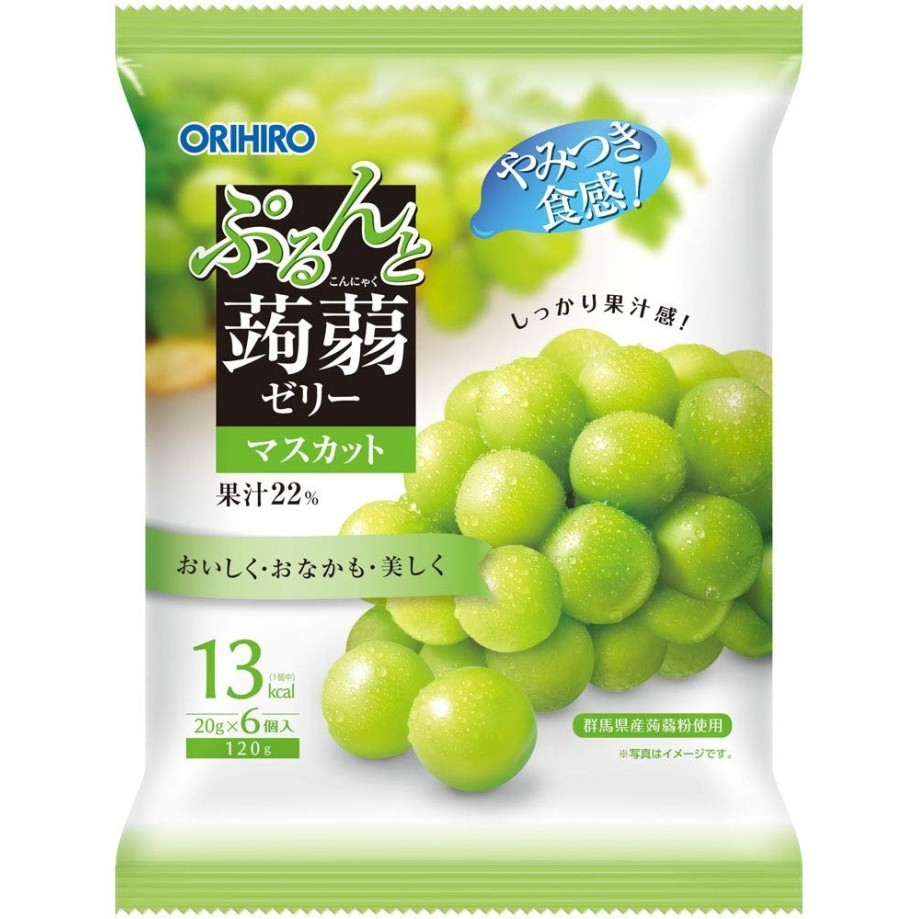 

Orihiro Purunto Konjac Jelly Pouch Muscat / Rasa Anggur Muscat 120 Gr