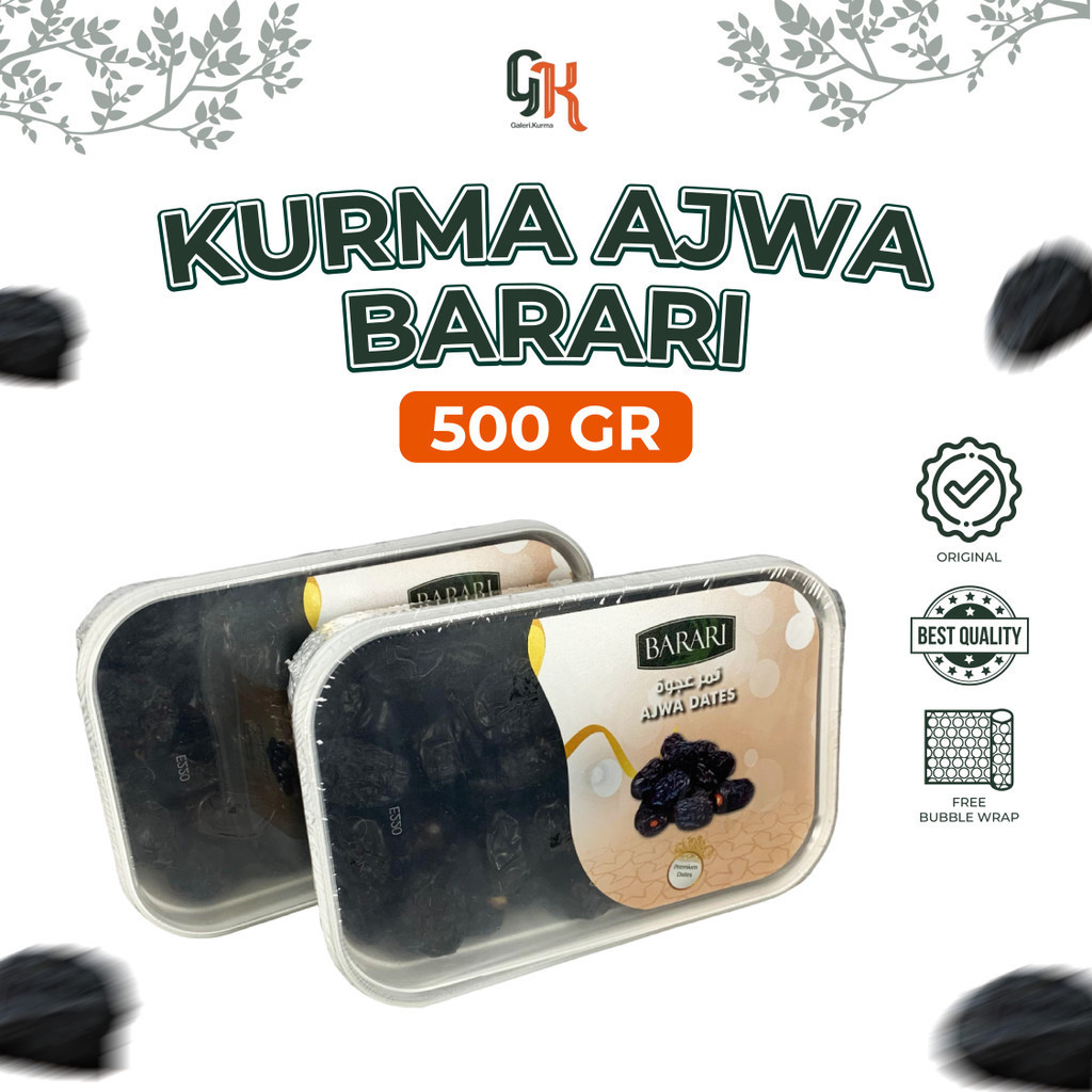 

KURMA AJWA AL MADINAH DATES BARARI 500gr TUPPERWARE ORIGINAL