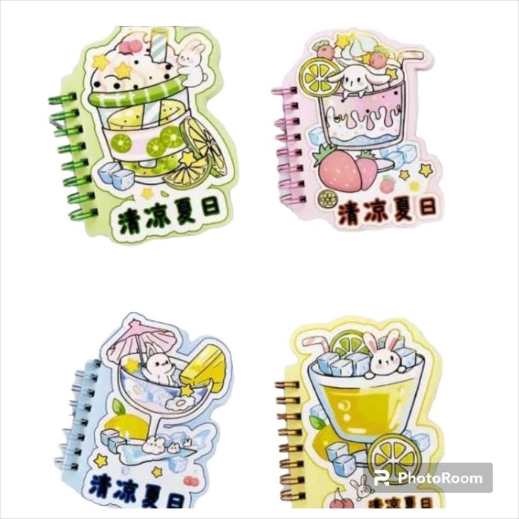 

(Bunny Drink) Mini notebook Note book Notebook Note Book Notes Note Agenda Diary Buku Catatan Kecil Mini Saku ukuran A7 motif lucu aesthetic aestetik estetik