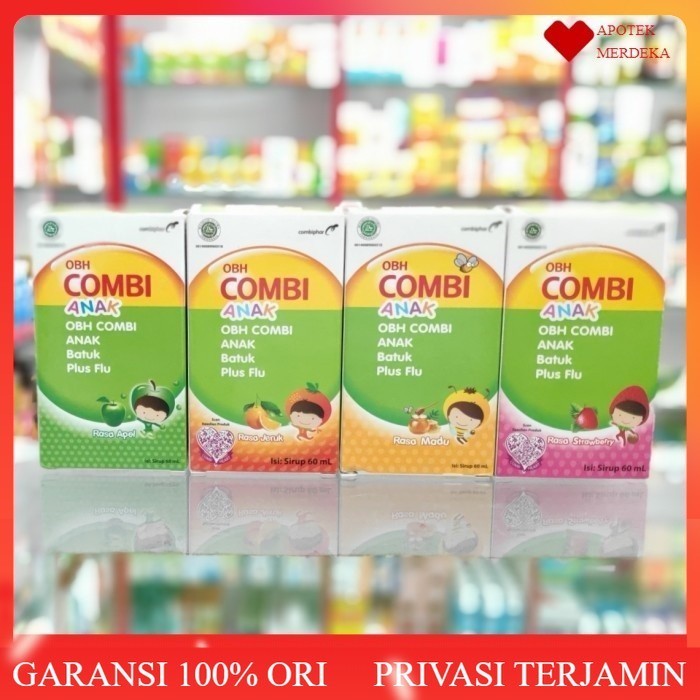 obh combi anak obat batuk plus flu / pilek 60 ml