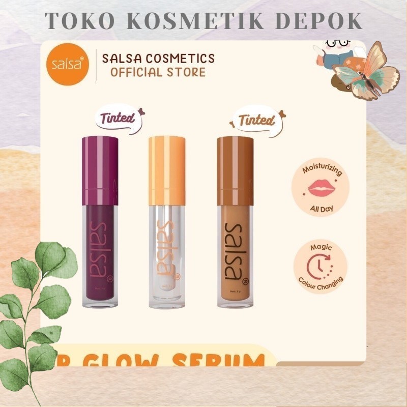 ORIGINAL SALSA Lip Glow Serum Moisturizing Serum Bibir TINTED COLOUR | serum bibir SALSA