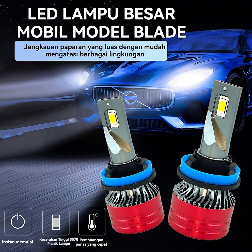 9005 LED 25000LM 12-24V H11 H7 H4 CANBUS MOBIL LAMPU NO ERROR LAMPU PUTIH HB3 HB4 LAMPU LED