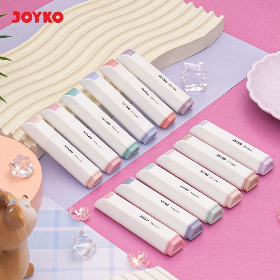 

H7Y Joyko Highlighter Mini HL-87 Morandi Color Penanda Berwarna Set 6 Warna