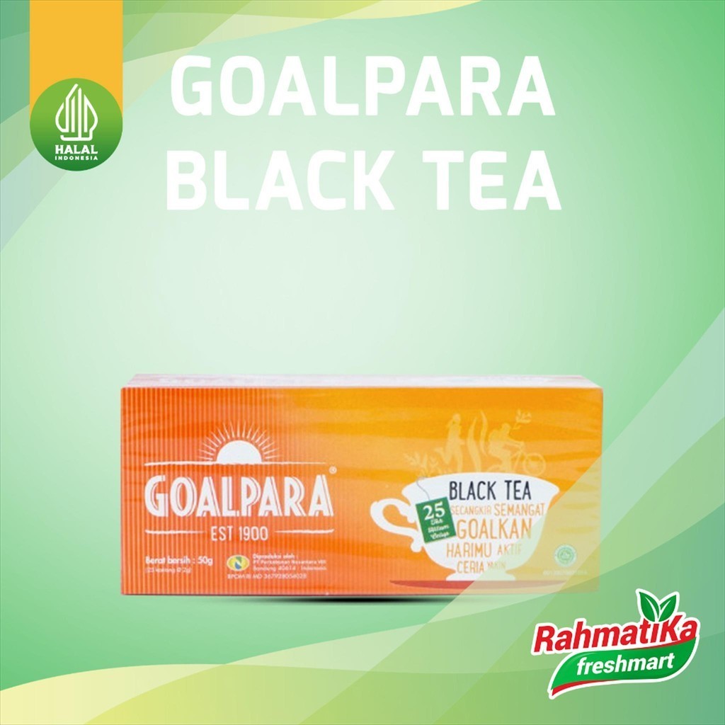 

GOALPARA Black Tea / Teh Hitam Celup Isi 25 / 50 gr