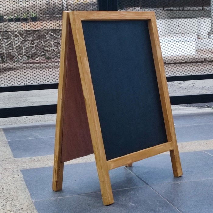 

papan tulis kapur blackboard 2 muka standing - 40 x 60
