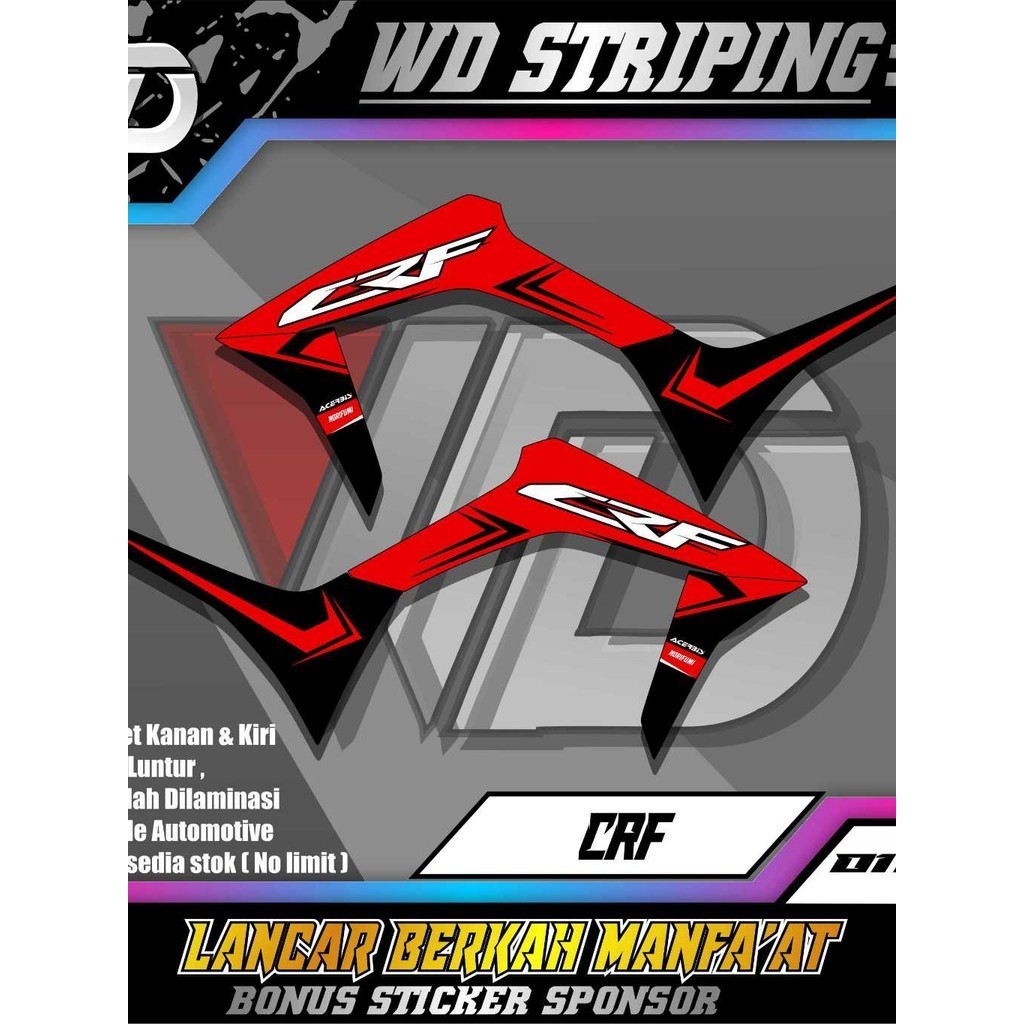 01933 striping new crf 150L striping ori crf stiker crf minimalis-sticker crf new 2022 variasi stick
