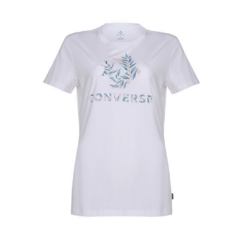 Converse Star Chevron Infill Slim Women's T-Shirt - White