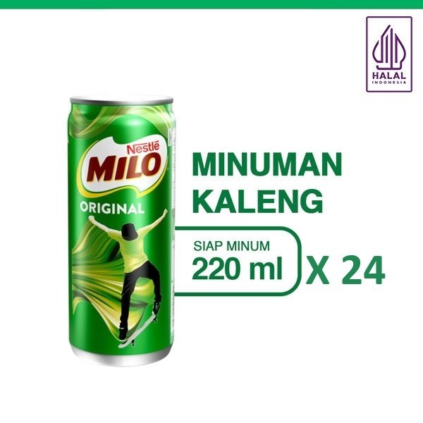 

NESTLE MILO Activ-Go Original Minuman RTD Susu Kaleng 220ml x 24pcs (1 karton)