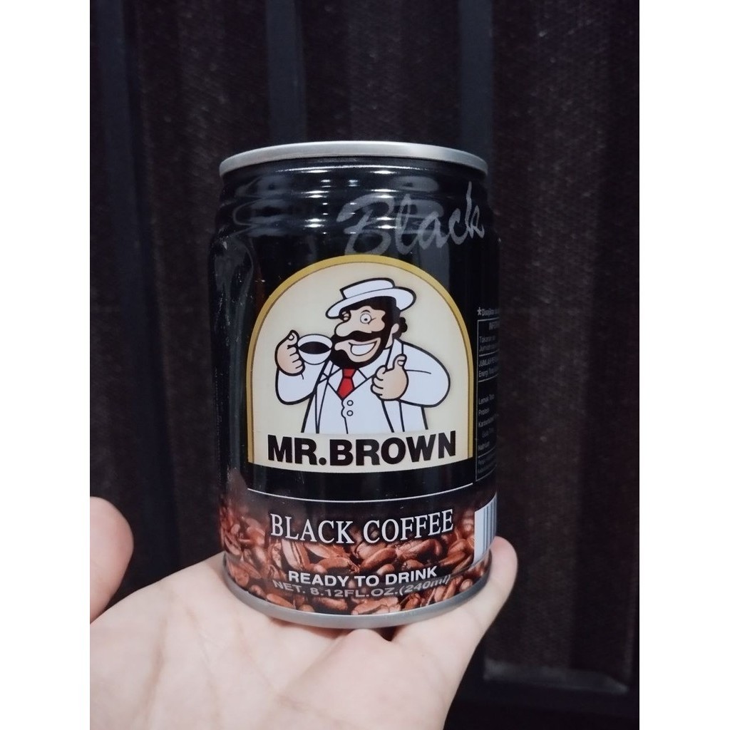 

Mr Brown Black Coffee Ready To Drink 240 ml kopi kaleng