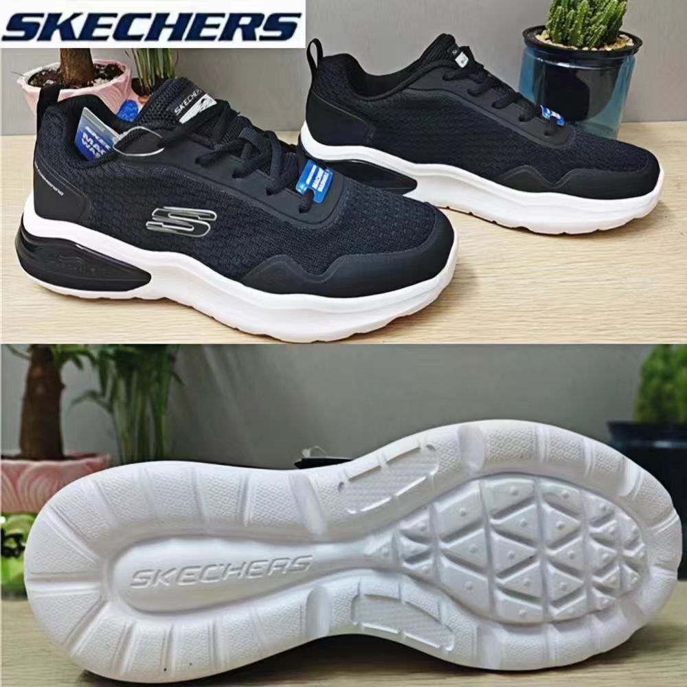 Sepatu SKECHERS kasual sepatu casual sepatu pria hitam  slip on cowok rajut pria shoes Antislip