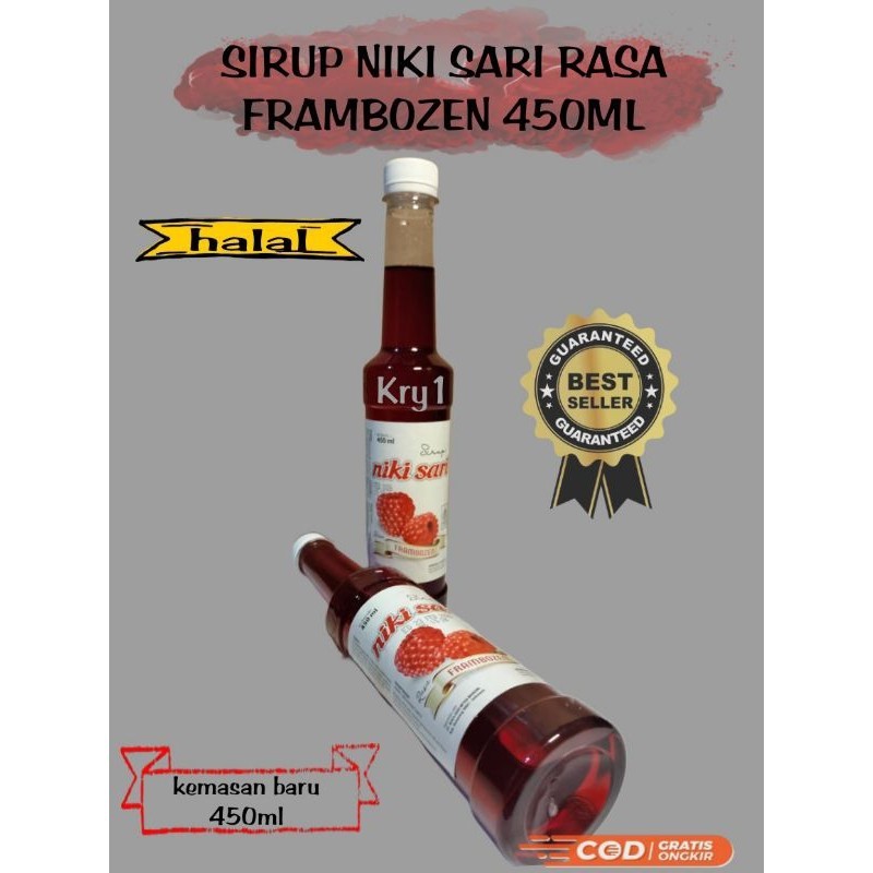 

NIKI sari framboze pemanis minuman Nikisari 450ml