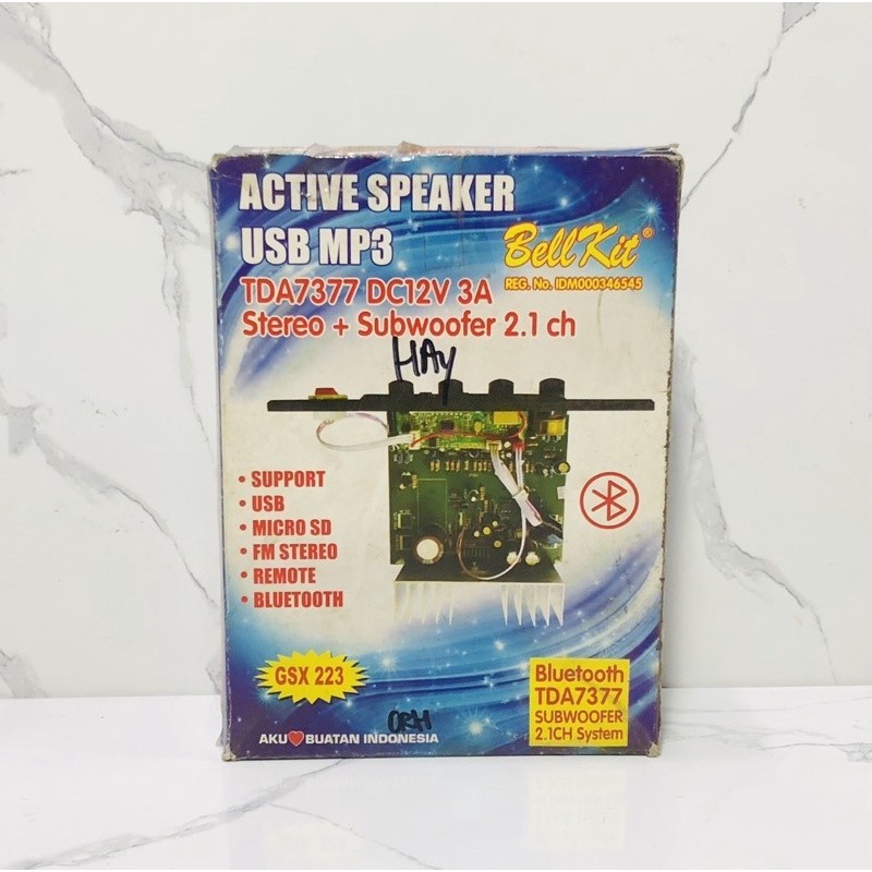 Kit Power Speker Active Stereo + Subwoofer + MP3 Bluetooth