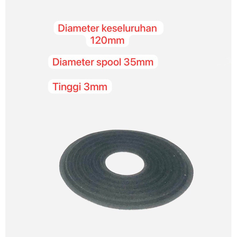 Dumper Demper Membran Speaker 10 inch - 12 inch Lubang Spool 35mm Diameter 120mm