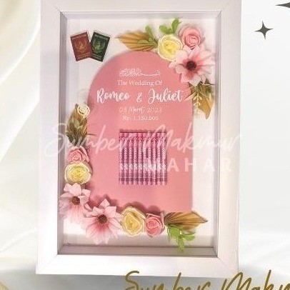Mahar Pernikahan | Bingkai  Mahar pernikahan 3d Mahar Simple uk 24x34