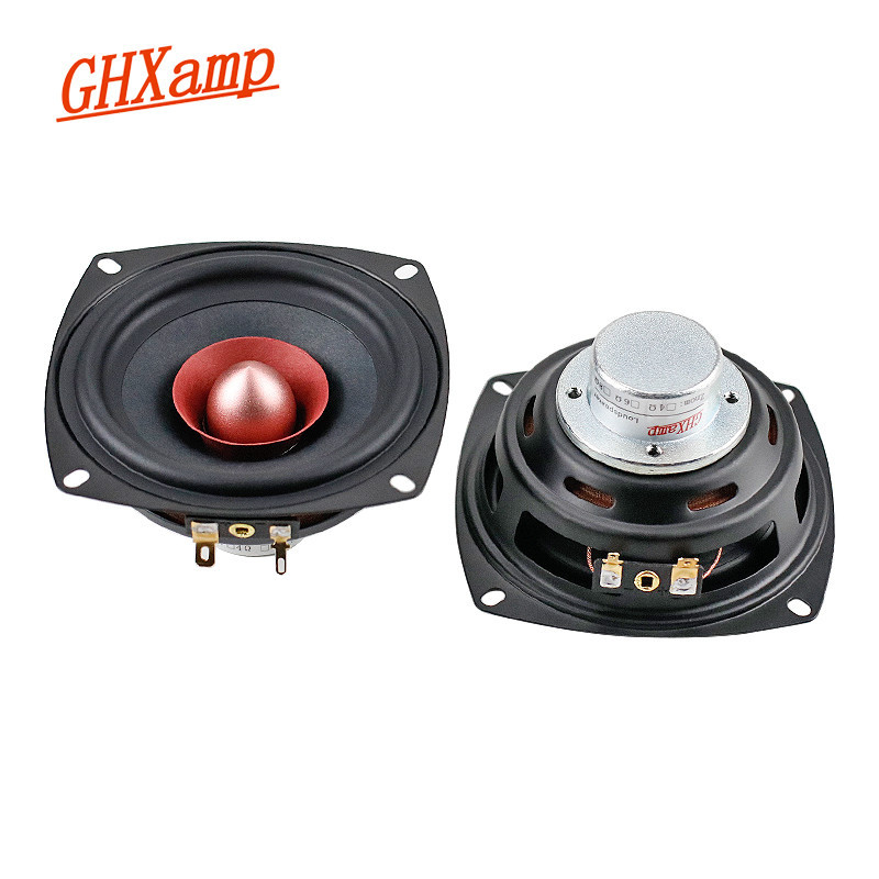 GHXAMP 4inch 105MM Square Full Range Speaker Unit 78Hz-19.8KHz DIY 4ohm 25W HIFI Home theater Tweete