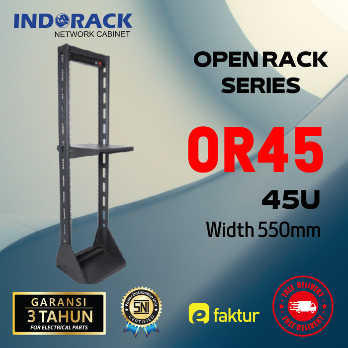Indorack Open Rack 45U Rack Server 19" OR45 Rak Server 19inch