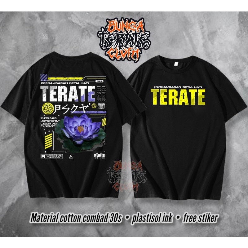 (BISA COD) KAOS PSHT KAOS TERATE KAOS SH TERATE KAOS PSHT BUNGA KAOS PSHT MOTIF BUNGA TERATE