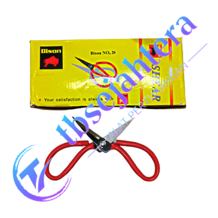 

Gunting Kodok 7.5" ( 7.5 INCH ) BISON Potong Seng Kain Serbaguna Gunting serbaguna