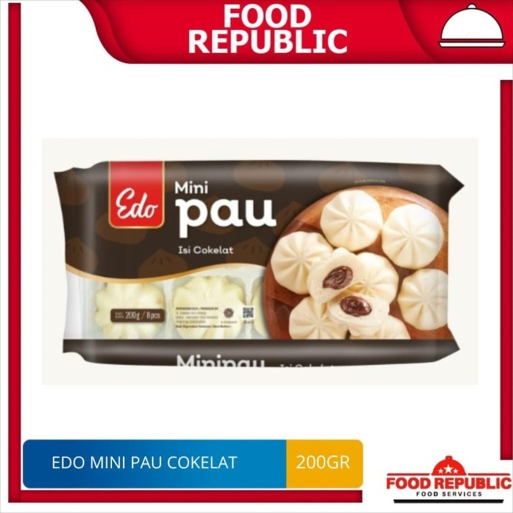 

Edo Mini Pau Chocolate - Pau Cokelat 200Gr Isi Cokelat Halal