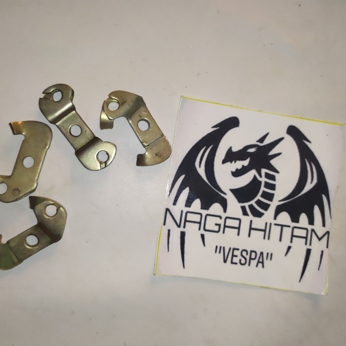 plat tahanan kabel gas atau perseneling vespa Vbb nos