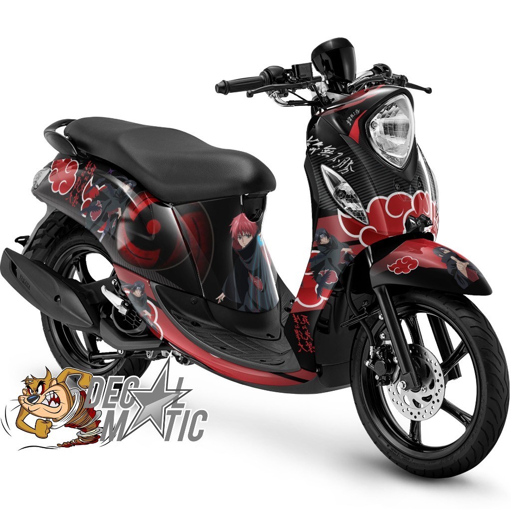 Decal Fino Full body + Stiker Dashboard Fino Karbu 115 / FI 125  Naruto Itachi