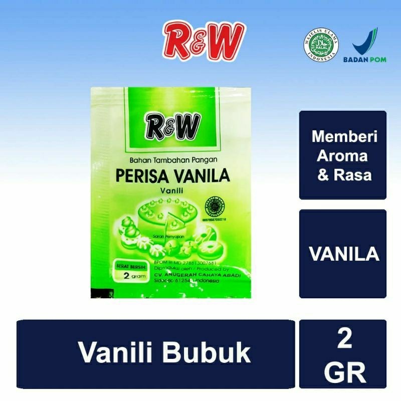 

RW vanila Perisa Vanila bubuk Kemasan Sachet