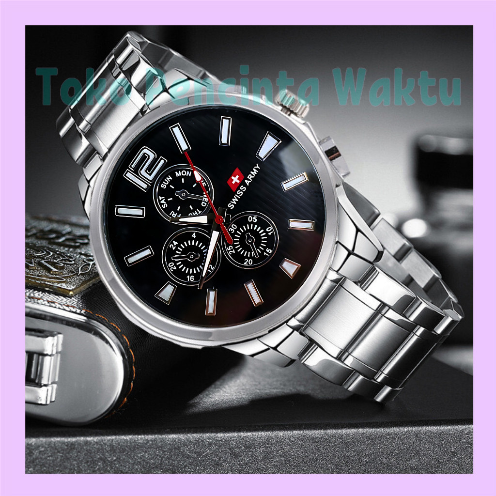 ( Bisa COD ) Jam Tangan Couple Jam Tangan Rantai Terbaru dengan Rantai Elegan:Polos-Rantai stainless