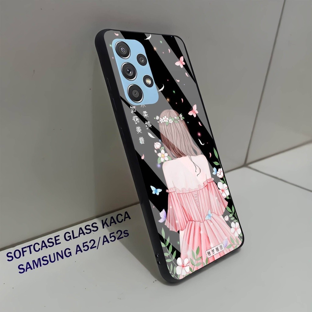 Hardcase Glass Kaca SAMSUNG A52- Case Hp Pelindung Handphone SAMSUNG A52s [ A05]