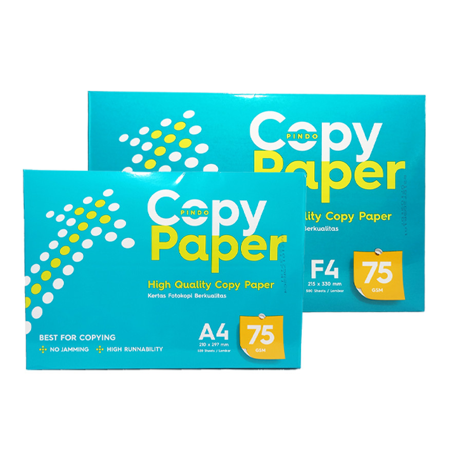 

Copy Paper - Kertas HVS A4 & F4 75 Gram - Rim