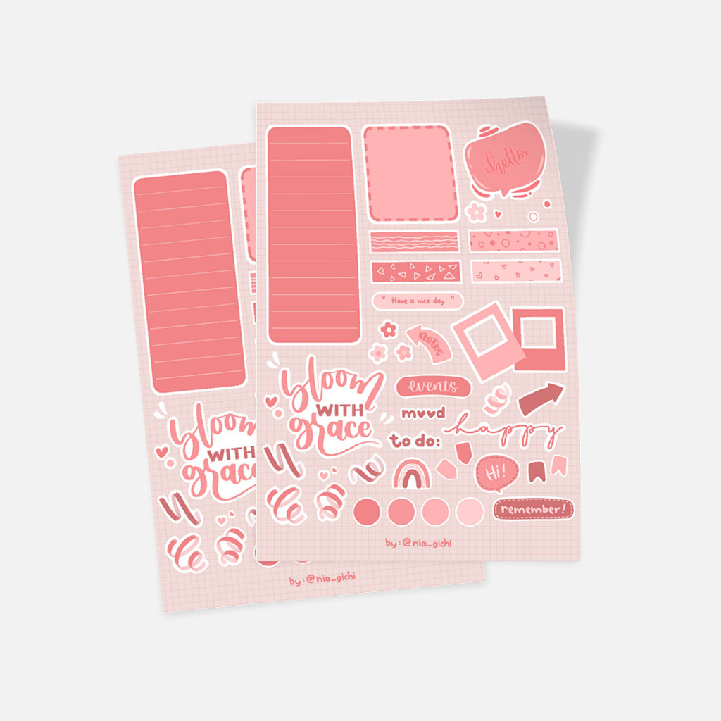 

Matte Sticker - Set of 2 Stiker Bullet Journal