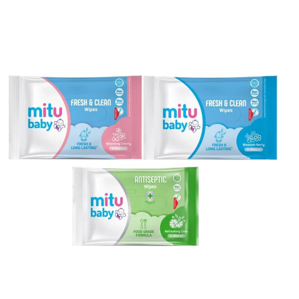 Mitu Baby Tissue Basah ISI 4 LEMBAR