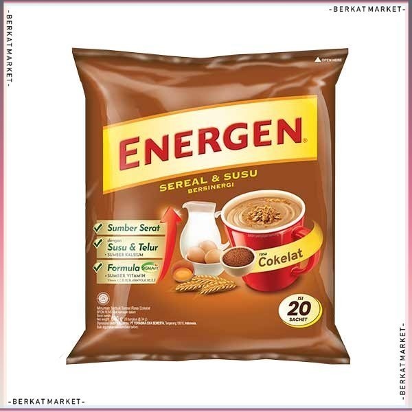 

ENERGEN COKELAT BAG 20 S X 29 GR - SEREAL