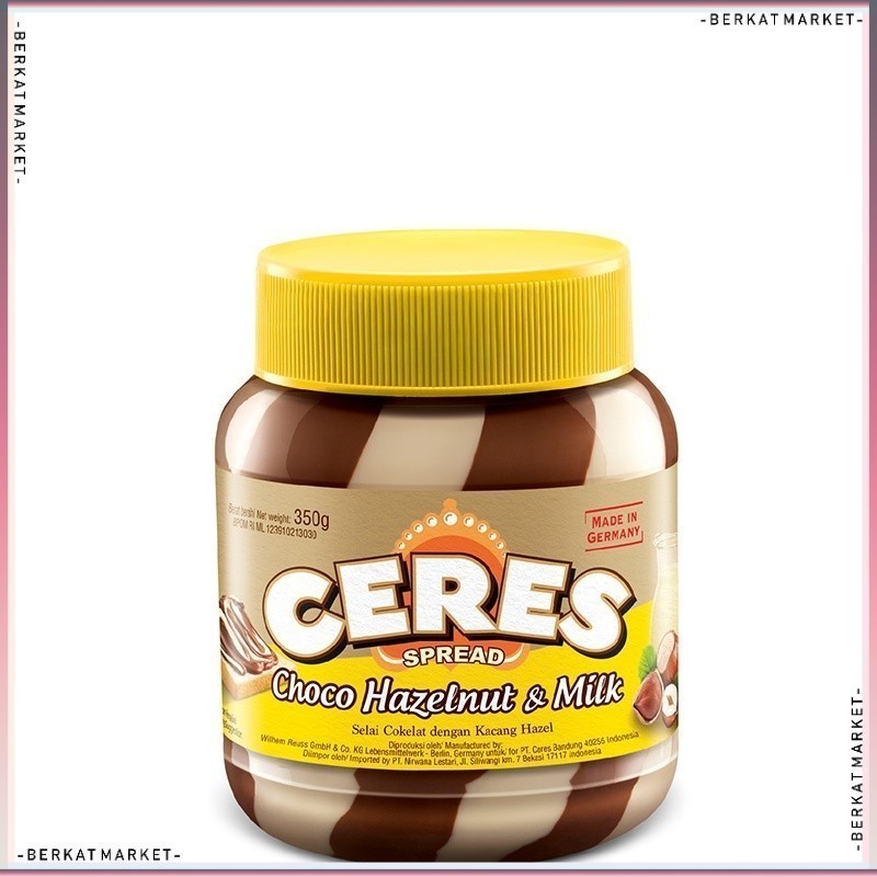 

Ceres Spread Selai Choco Hazelnut dan Milk 350 gr