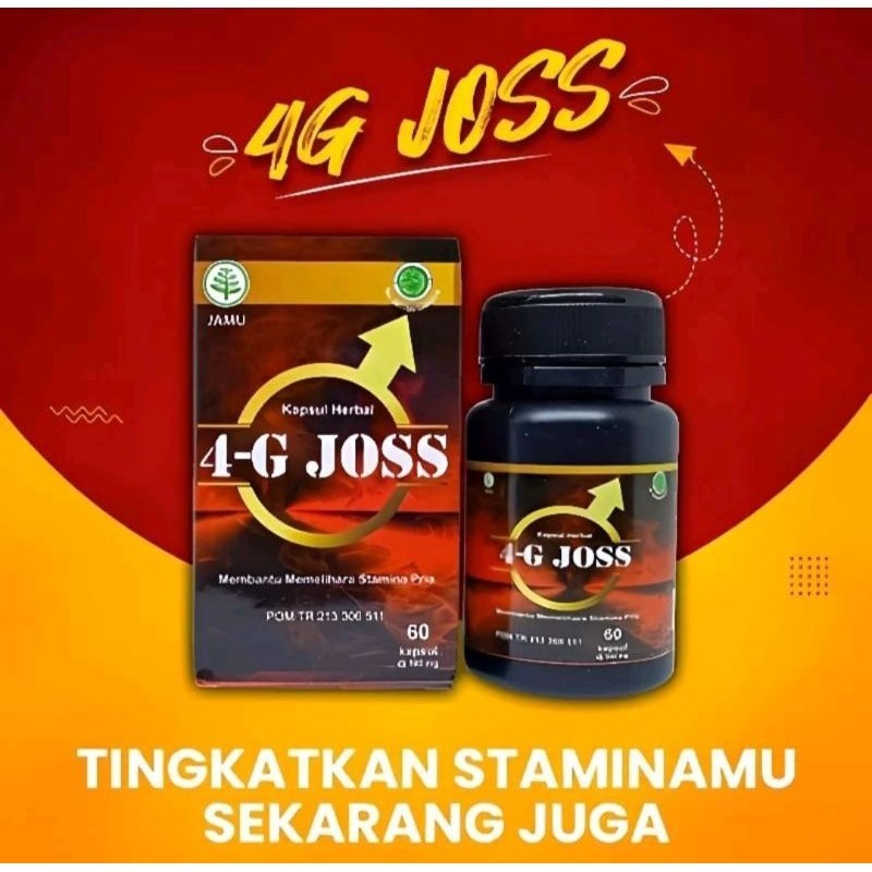 4G Joss Asli Original Obat Herbal Stamina Pria Kuat Berkualitas Bpom
