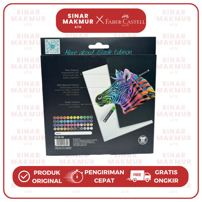 

YUH Crayon/Oil Pastel Black Edition Series Faber Castell 48 Warna (Set)