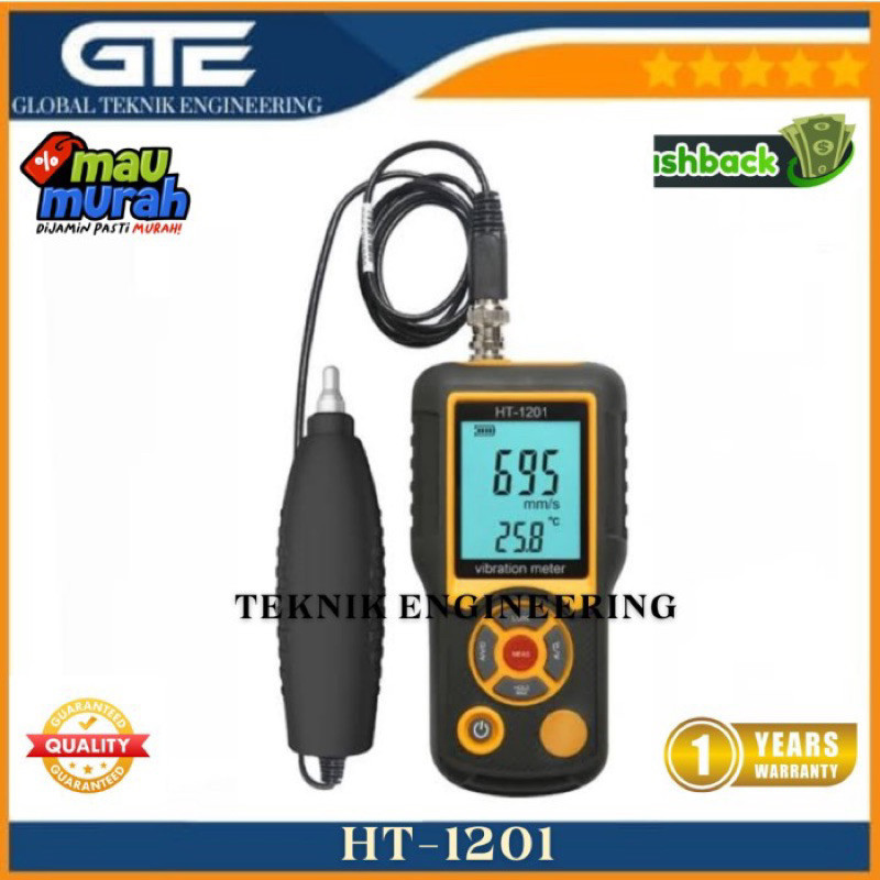 HT-1201 Digital Vibration Tester Precision Split Type Vibration Meter