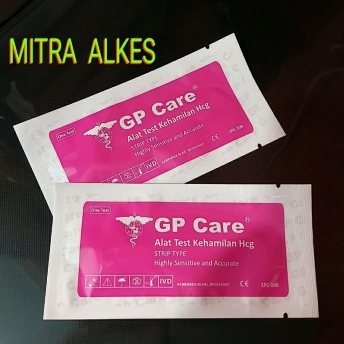 Hcg Celup GP Care. Alat Tes Kehamilan GpCare. Strip Test Hamil GP care.