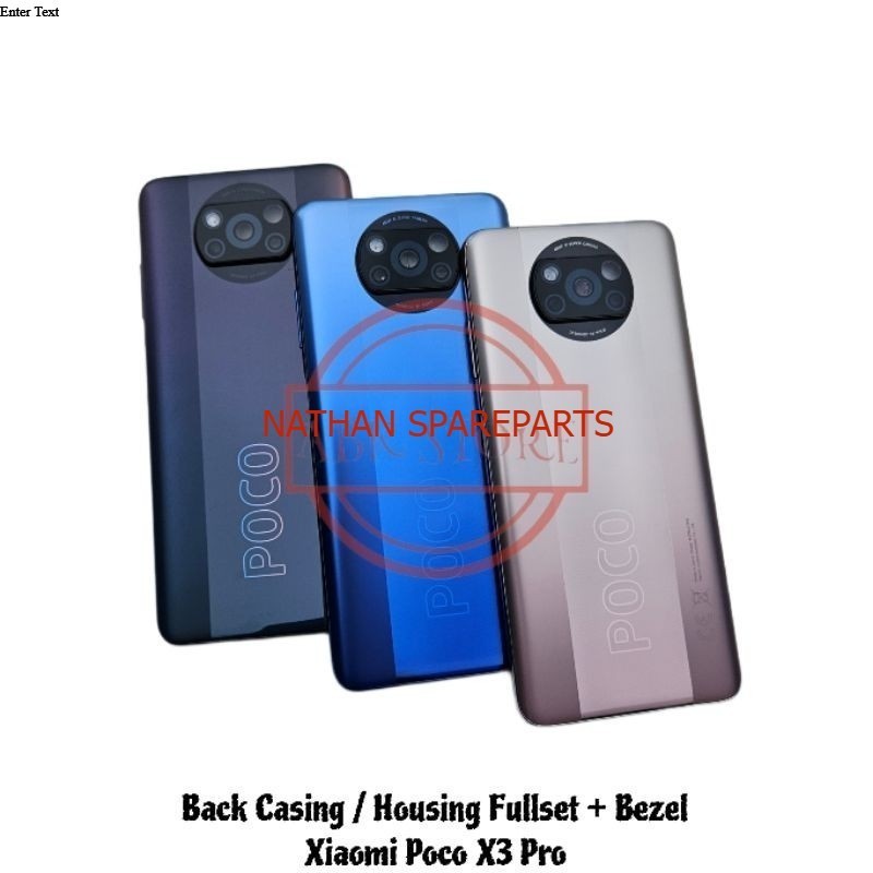Back Casing - Kesing - Housing - Backdoor Fullset + Bezel Xiaomi Poco X3 Pro