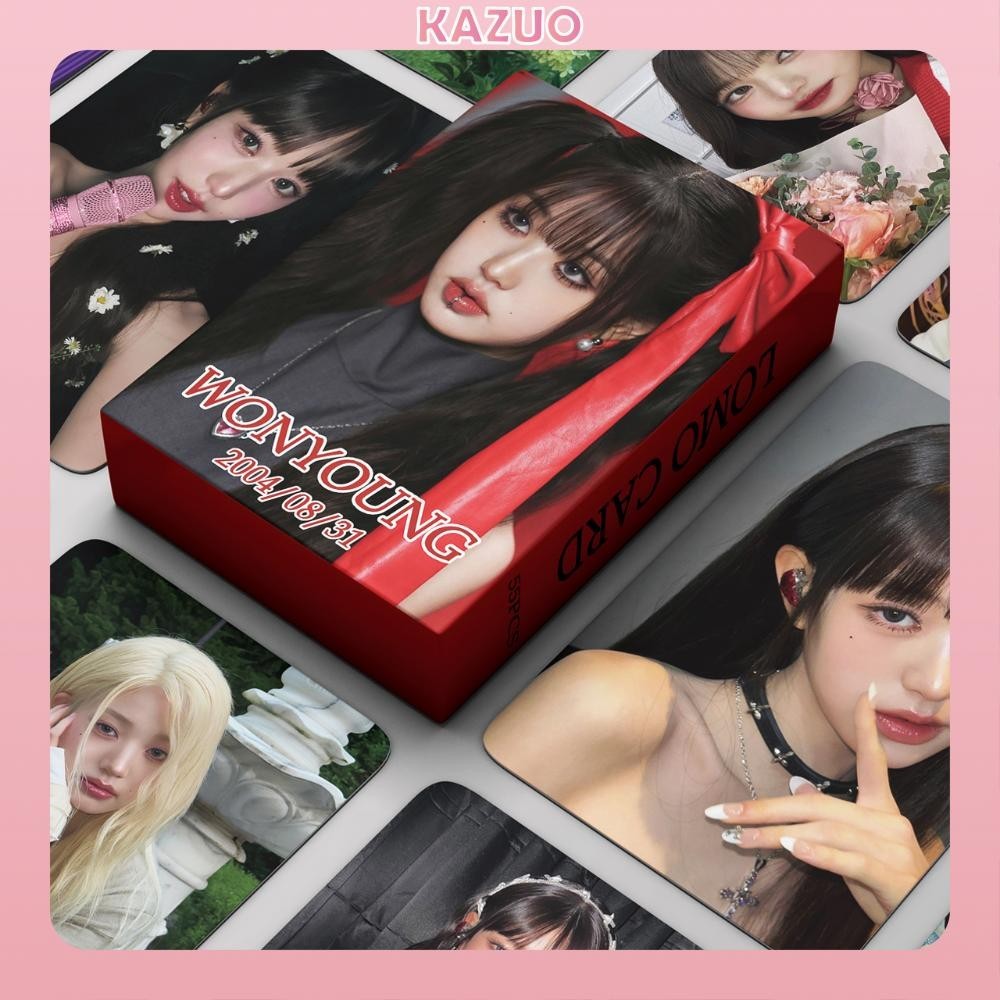 

KAZUO 55 Pcs IVE Won Young Album Lomo Card Kpop Photocards Postcards Series