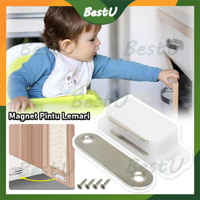Magnet Magnit Kecil Lemari/Magnet Pintu Kayu /Kitchen Door Stoper Stainless Steel/Door Stoper Stainl