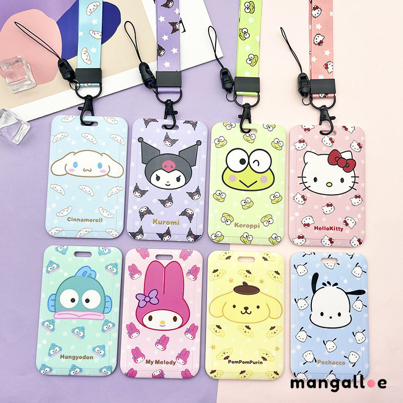 

【COD】 Sanrio Tempat Kartu Lanyard Kartu Pelajar Tempat Kartu Akses Tempat Kartu Makan Tempat Pelindung Kartu MG