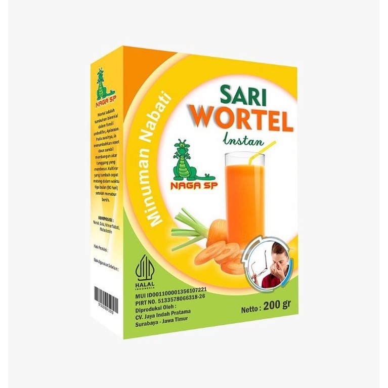 

Sari Wortel NAGA SP 200gr Terapi Mata Minus Minuman Serbuk Instan