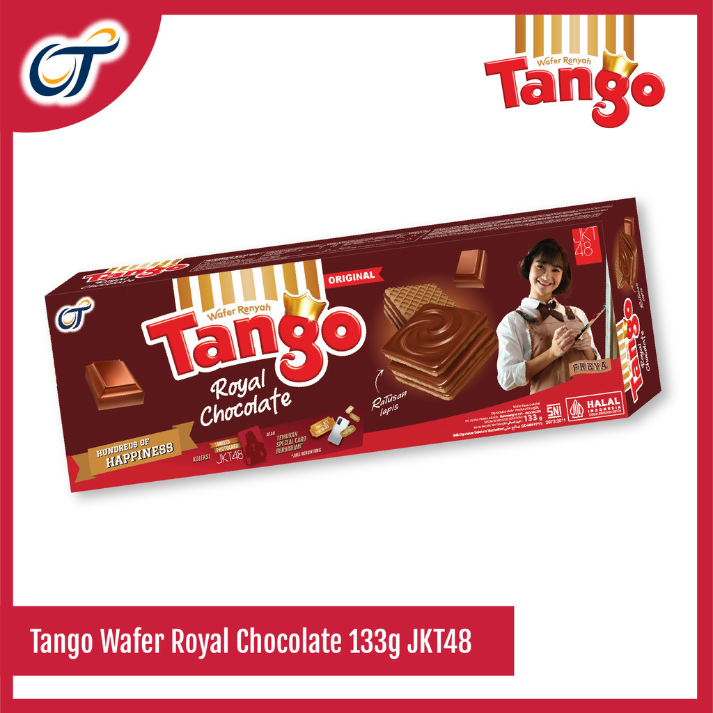 

Tango Wafer Royal Chocolate 133GR EXCLUSIVE JKT48 - [Isi 1 Pcs]