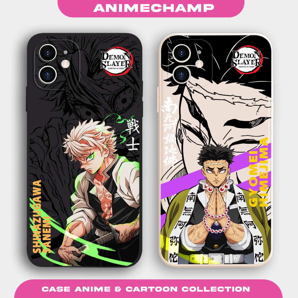 Case Demon Slayer AC471 Oppo A17 A5S A16 A15 A74 A53 A55 RENO 7 8 Casing Karakter Anime Elegant