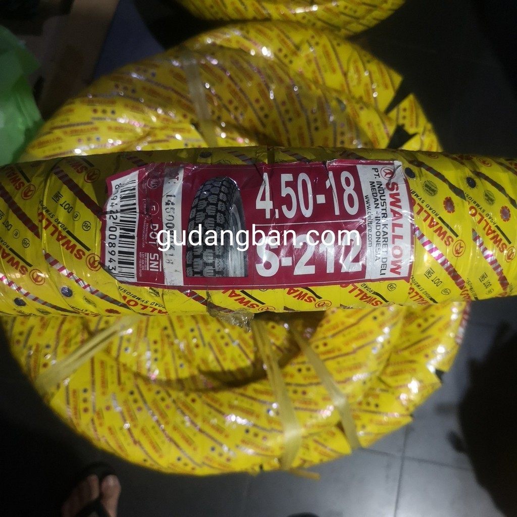 ( WIRO - RING 18 ) 450 - 18 SWALLOW S212 S-212 Ban Luar Motor Classic Japstyle TUBETYPE W175 Scorpio