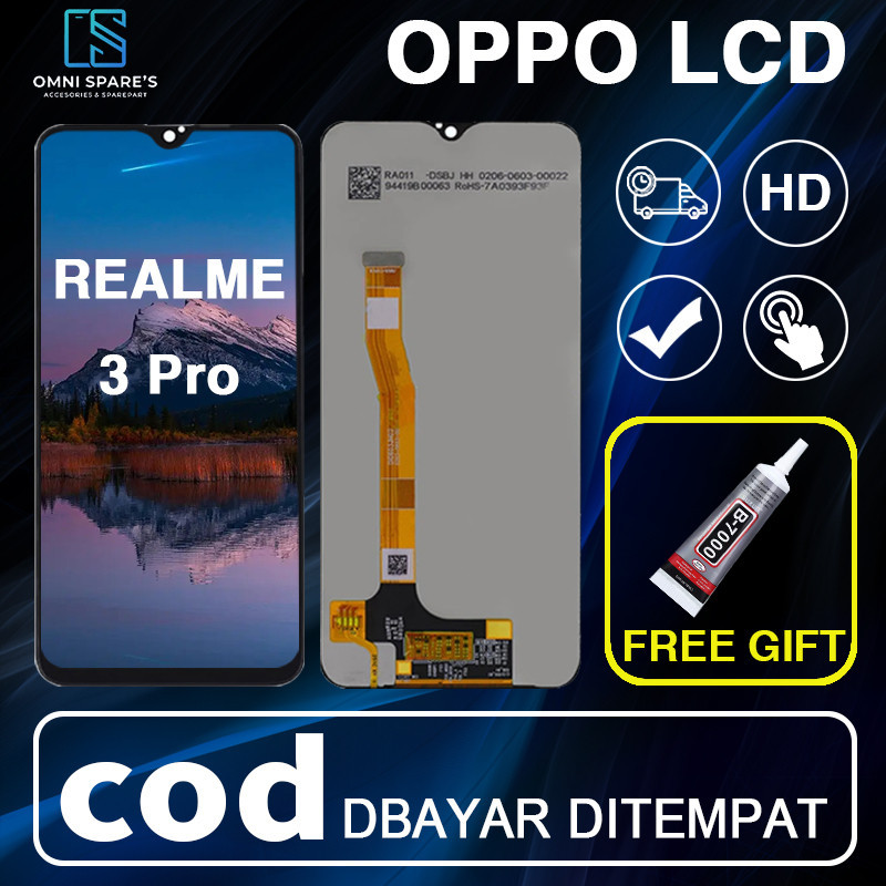 【original】LCD REALME 3PRO ORIGINAL FULLSET TOUCHSCREEN ASLI LAYAR HP COPOTAN