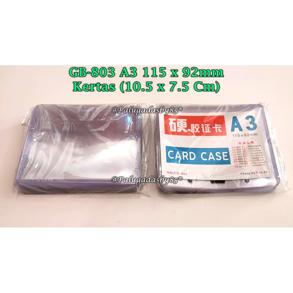 

(1 Pak/20 Biji) GROSIR Name Tag A3 115 x 92 mm / Name Tag GXIMP CD-803 115 x 92 mm / Chang Da Wen Ju