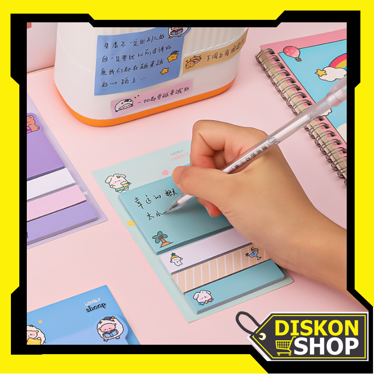 

Diskon Shop - S6248 Sticky Notes Motif Animal / Pembatas Buku Aesthetic Lucu