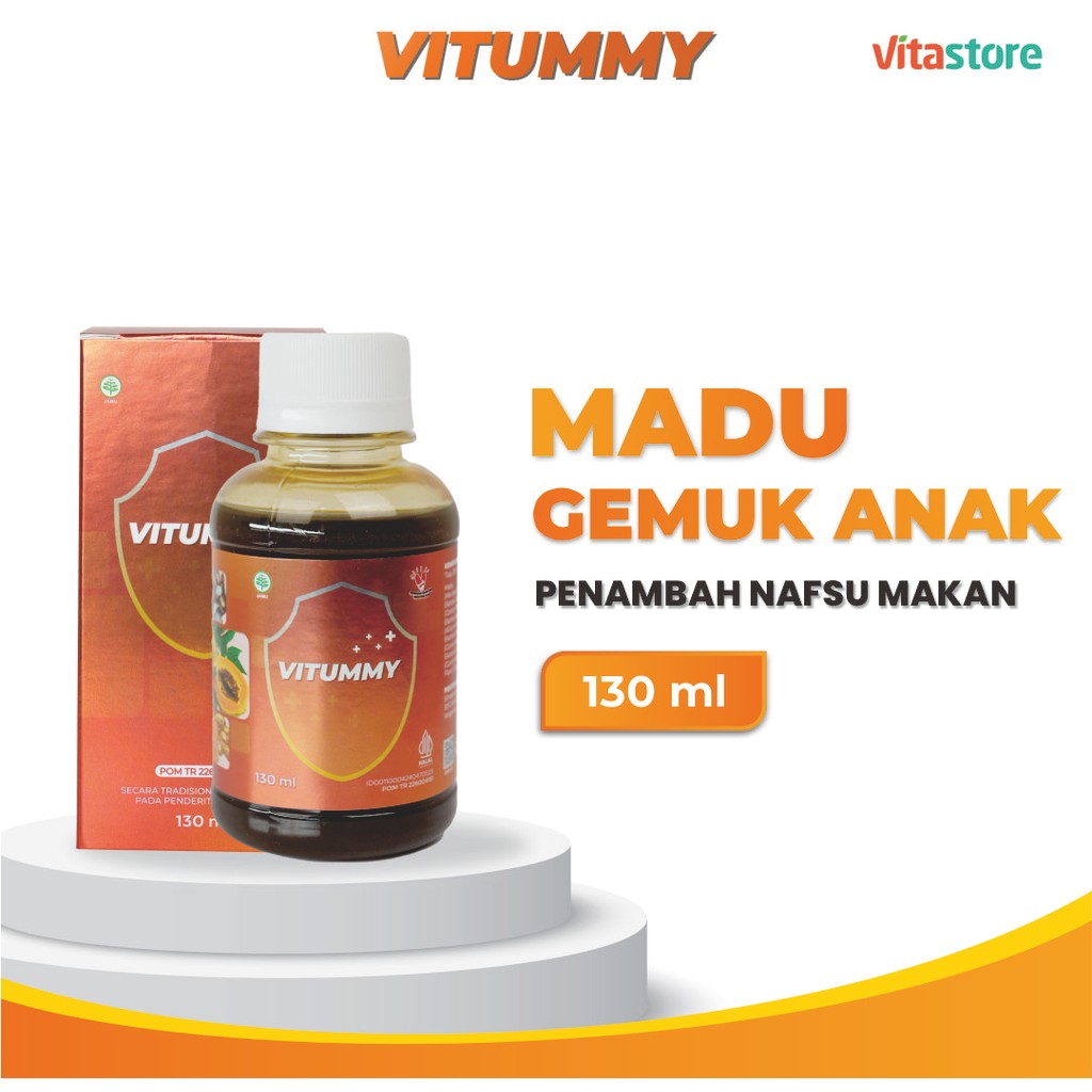 Vitummy -  Madu Gemuk Anak Penambah Nafsu Makan 130 ml