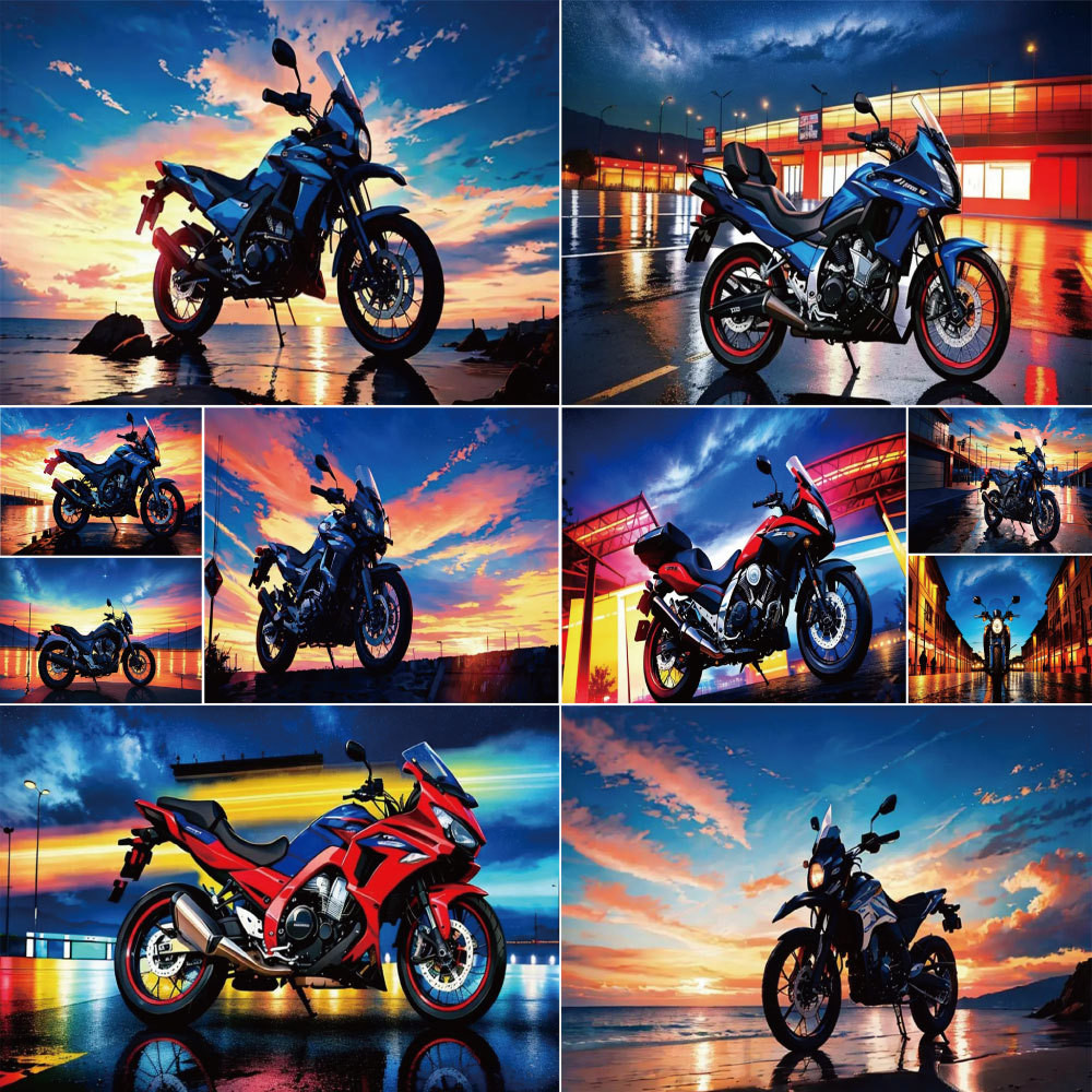 

Motorcycle Scenery Painting By Numbers Complete Kit Oil Paints 40*50 Painting On Canvas Wall Decoration For Children Handicraft